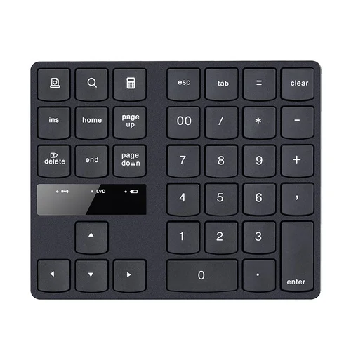 Clavier numérique sans fil portable 2,4 GHz avec inclinaison ergonomique de 15°