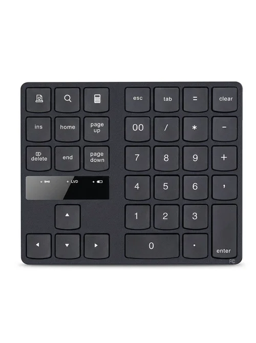 Portable 2.4G Wireless Numeric Keypad with 15° Ergonomic Tilt
