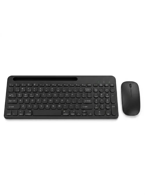Versatile Bluetooth 5.2 & 2.4G Slim Wireless Keyboard & Mouse Combo, Type-C