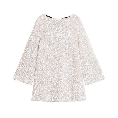 Women's Sequin Bow Dress - Chic European Style KUN-00094