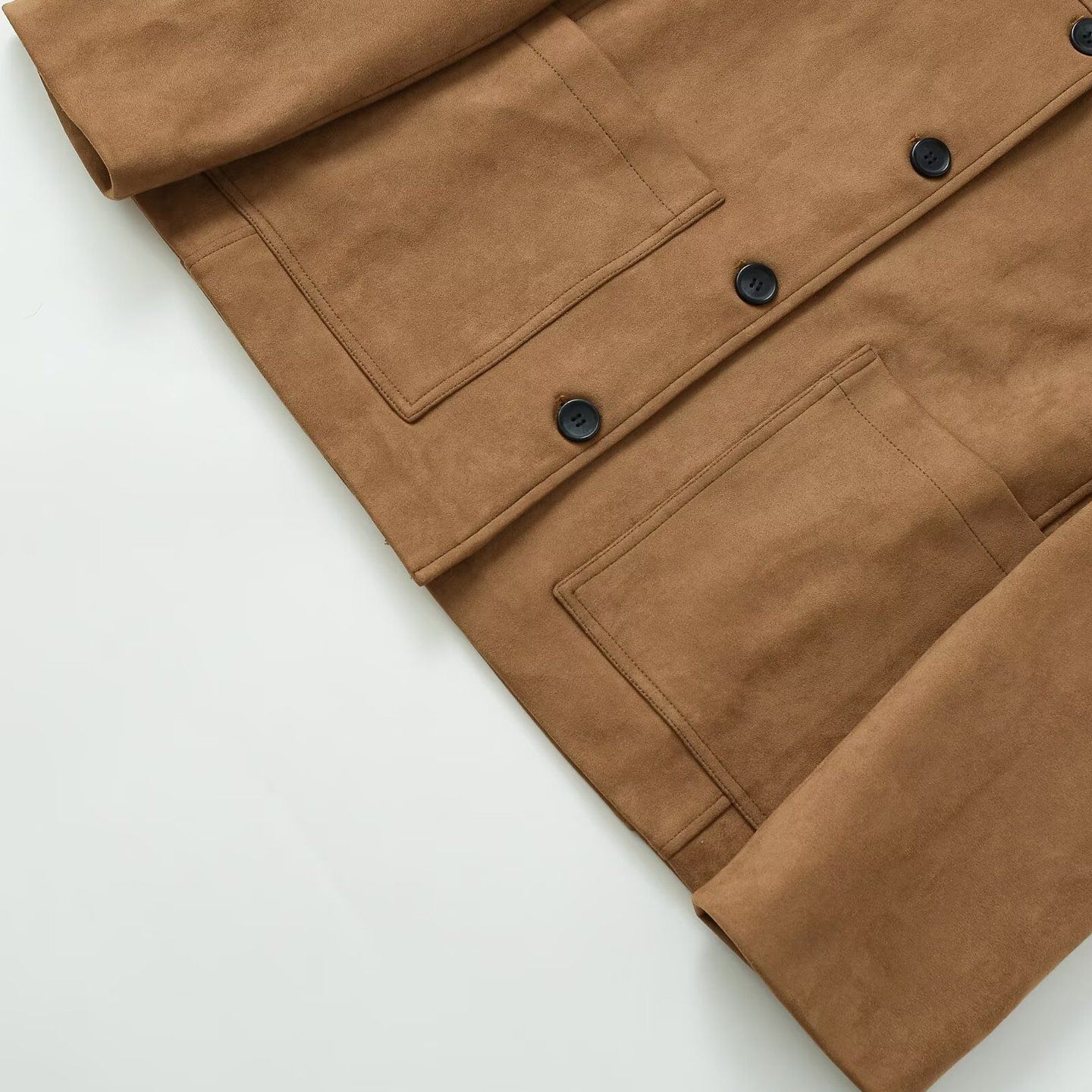 Chaqueta de gamuza para mujer, estilo casual y elegante, KUN-00130