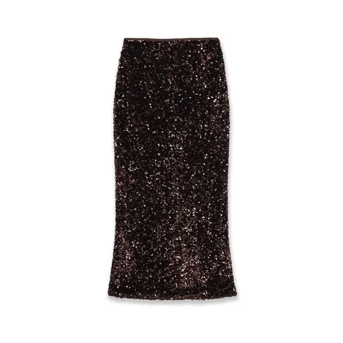 Sequin Embellished Midi Skirt KUN-00010