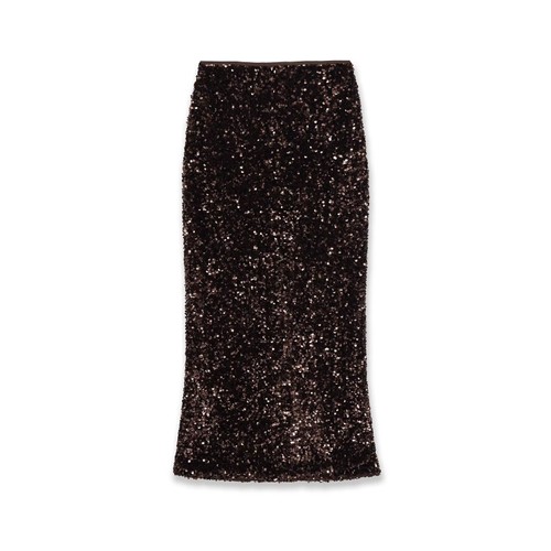 Sequin Embellished Midi Skirt KUN-00010