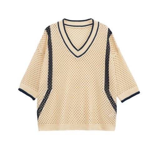 Knit Sweater Women's Trendy INS Hollow Out Top KUN-00068