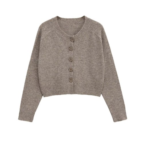 Knit Cardigan - Women's Button Down Sweater - Trendy Casual Outerwear KUN-00071