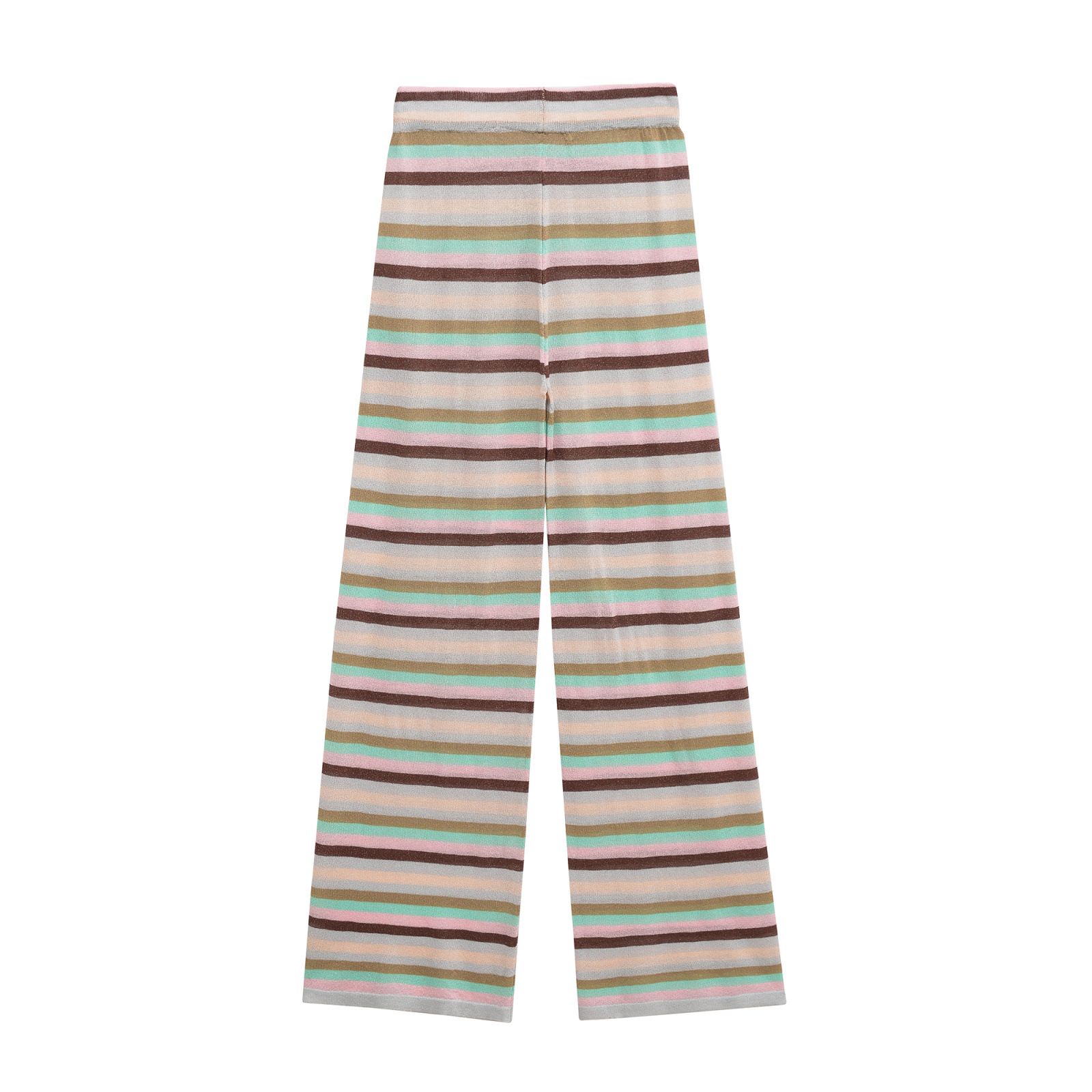Gestreifte Damen-Freizeithose – Stilvoller europäischer Stil KUN-00025