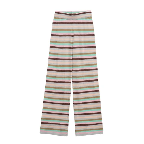 Women's Striped Casual Pants - Stylish European Style KUN-00025