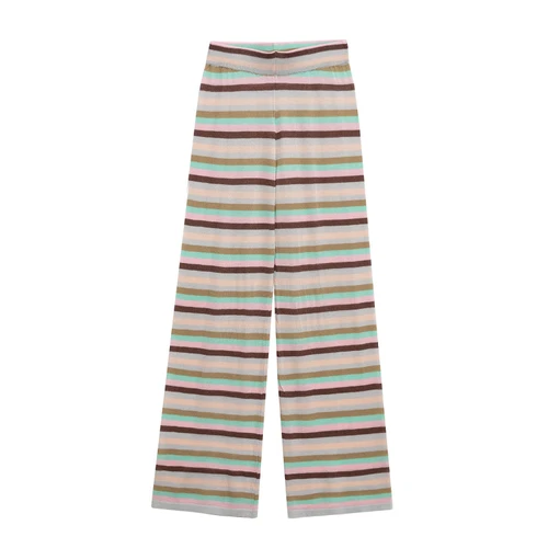 Women's Striped Casual Pants - Stylish European Style KUN-00025