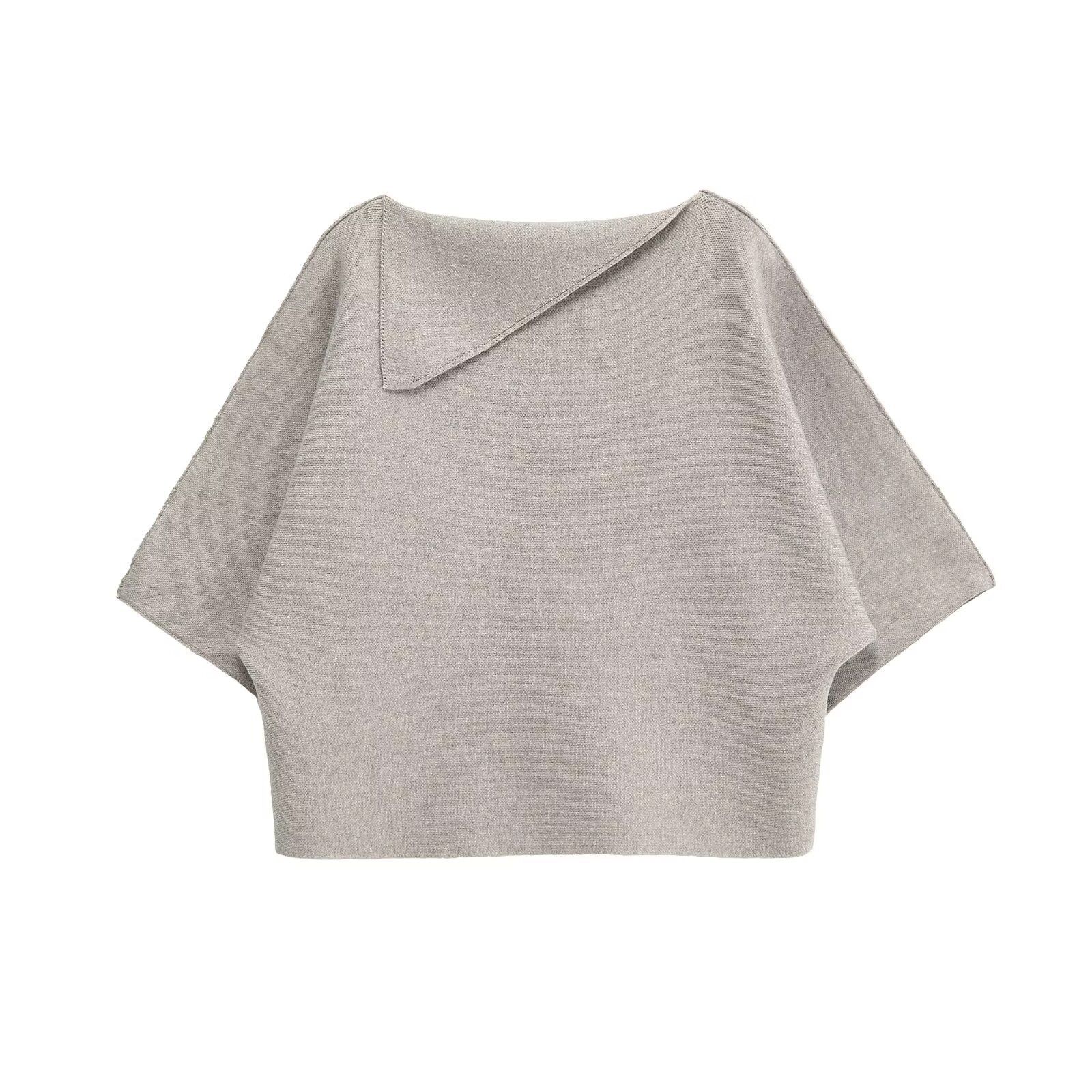 Conjunto de top y falda de punto - Estilo europeo para ir al trabajo KUN-00059