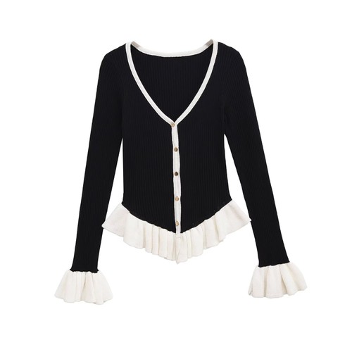 Women's Color Block Layered Jacket - Chic European Style KUN-00121