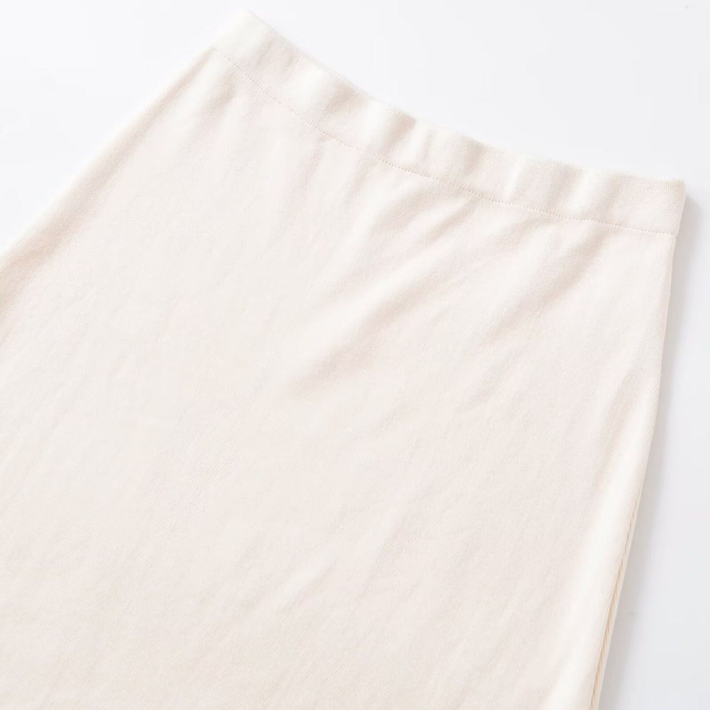 Lace Knit Midi Skirt - Beaded Waist European Style KUN-00036