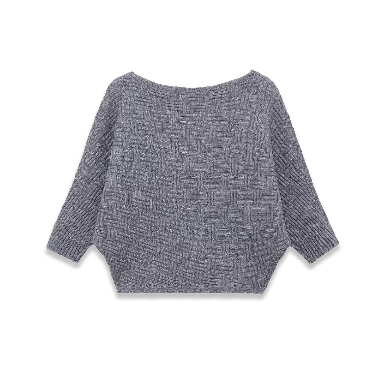 Maglia monospalla asimmetrica testurizzata KUN-00093