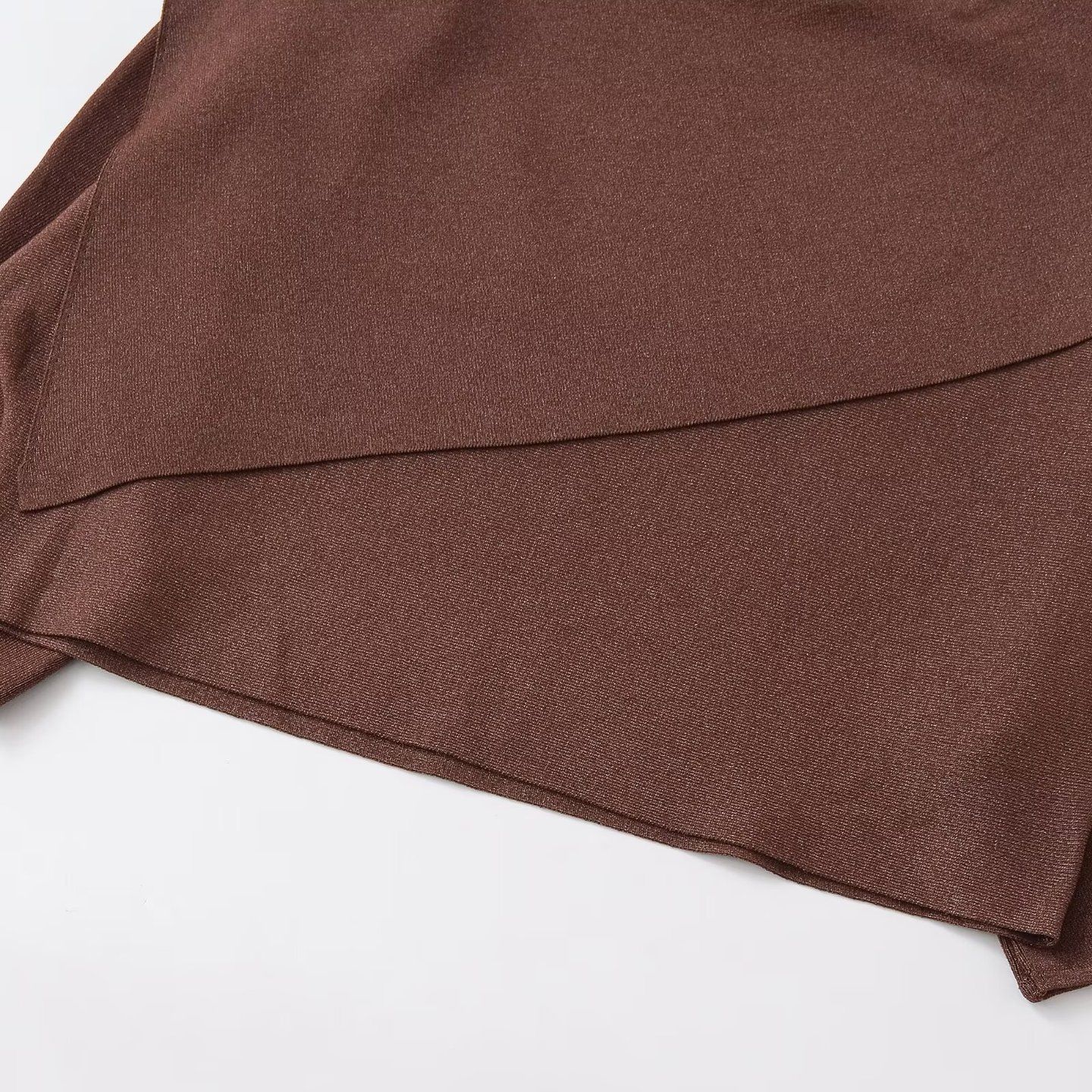 Poncho in maglia con filo metallico, vestibilità ampia, modello KUN-00222