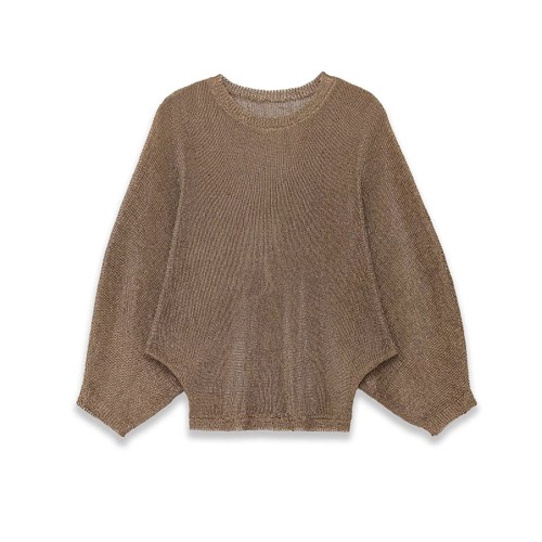 Knit Top Metallic Sheen Elegant Sweater KUN-00003