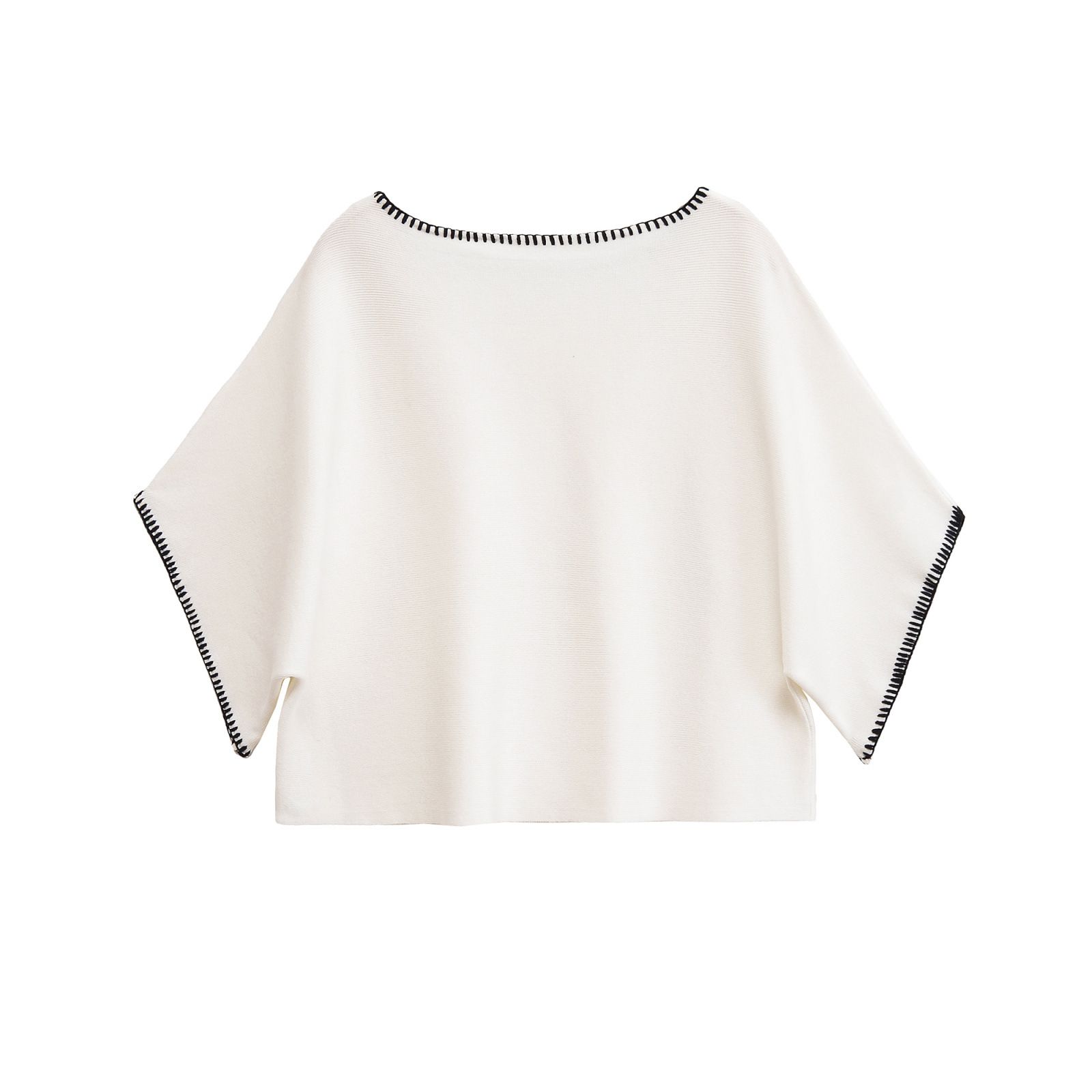 Knit Dress & Top Set - Color Block Embroidery KUN-00124