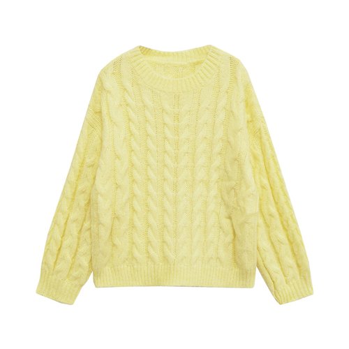 Suéter de punto con cable - Top elegante para mujer KUN-00011