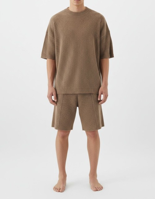 Loose Fit Crew Neck Short Sleeve Shirt and Shorts Casual Two-Piece Set