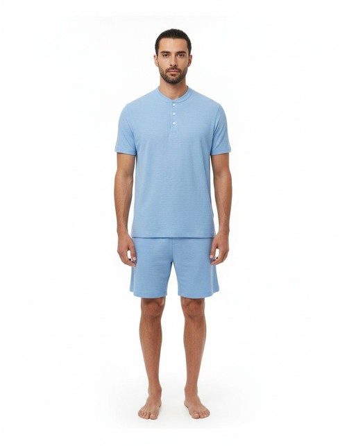 Cotton and Linen Breathable Two-Piece Casual Suit for Men's Sports Wear