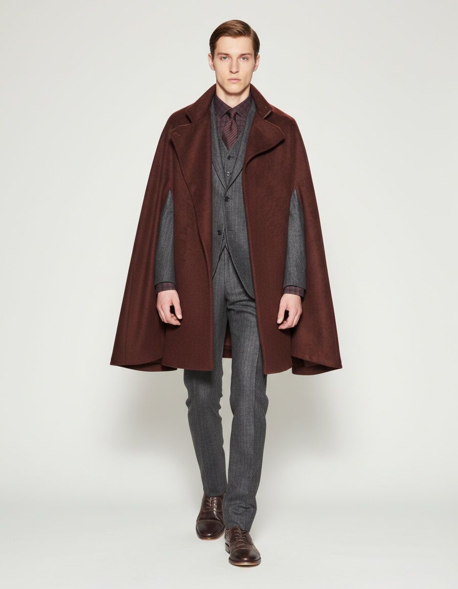 Loose Fit Mid-Length Casual Trench Coat for Men - Trendy Breathable Menswear