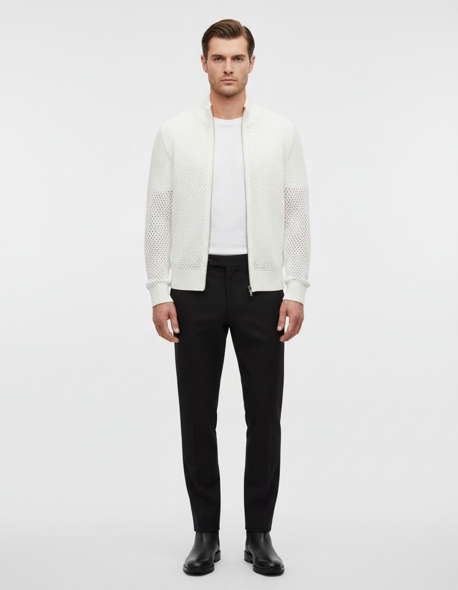 Chaqueta de invierno informal de color liso y corte holgado