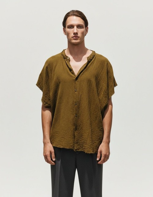 Cotton Linen Breathable Short Sleeve Shirt - Casual Summer Menswear