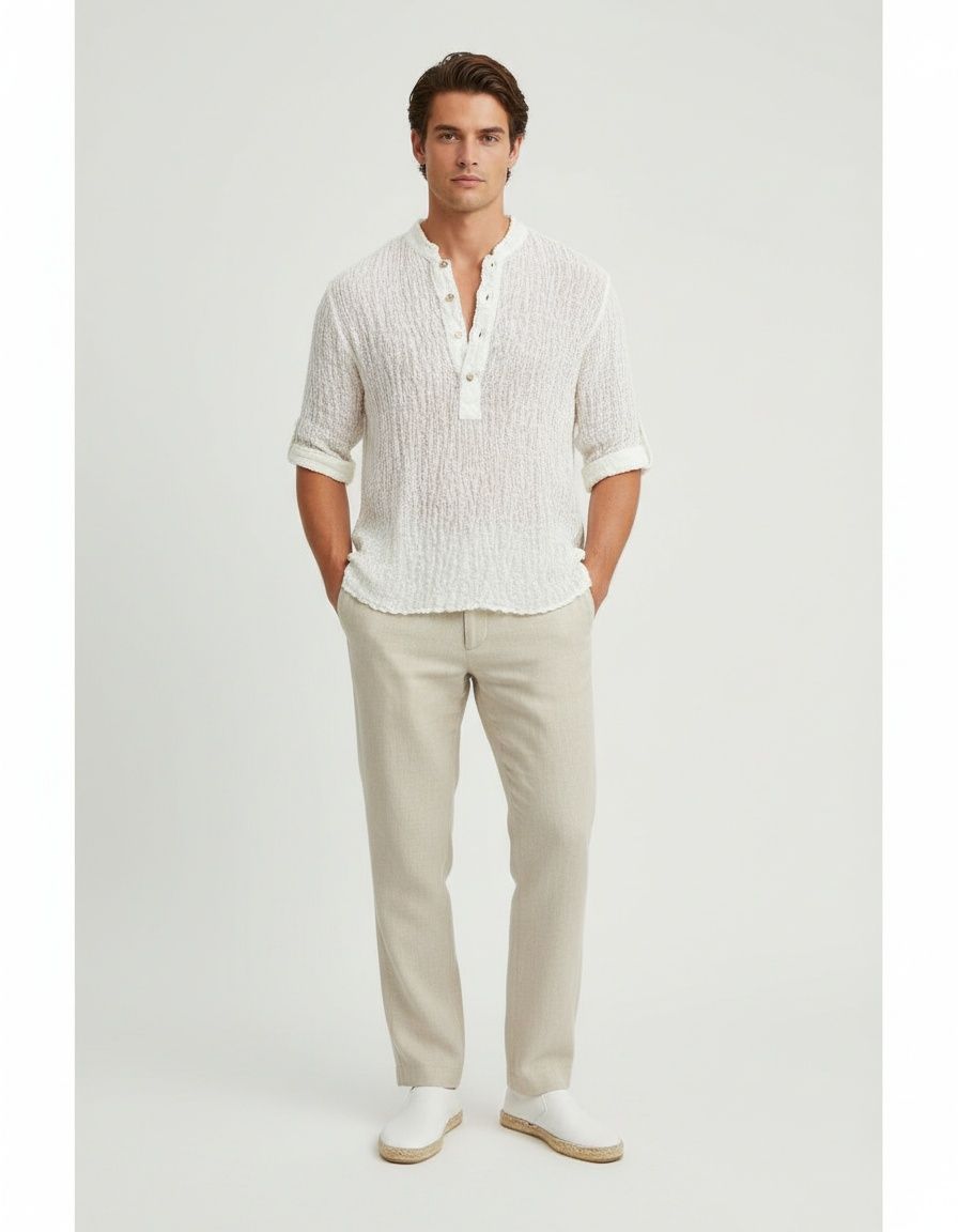 Loose Fit Breathable Cotton Blend Menswear T-Shirt for Casual Summer Street Style