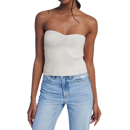 African Print Bandeau Top Summer Beach Vacation Crop Top SSU-00035