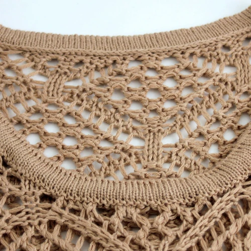 Knit Crochet Tank Top Beach Vacation Spring Summer SSU-00057