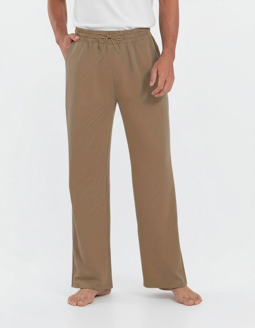 Lässige, atmungsaktive Freizeithose mit weitem Bein für Herren