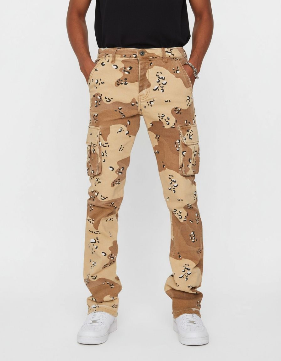 Loose Fit Straight Leg Cargo Pants for Men's Casual Autumn Wear