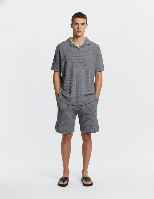 Loose Fit Breathable Polo and Shorts Set for Men's Casual Summer Wear