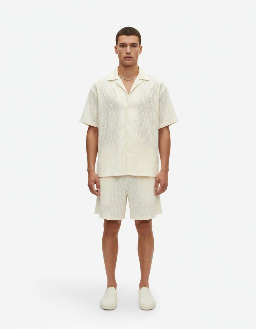 Relaxed Fit Breathable Casual Summer Sports Suit for Men's Wear