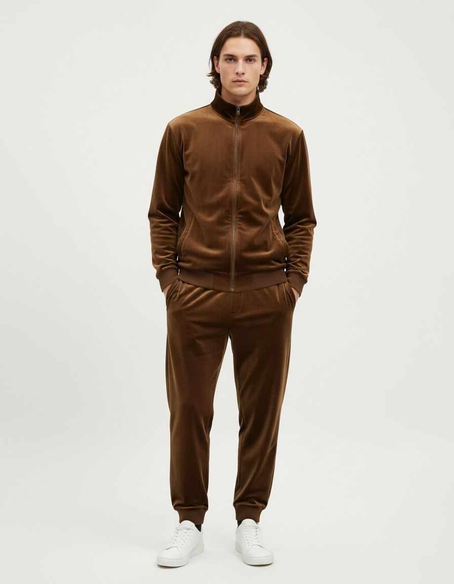 Sport-Set mit Stehkragen und langen Ärmeln für Herren – lässige Winterbekleidung