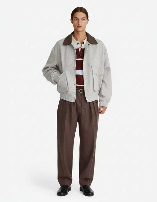 Loose Fit Breathable Casual Jacket for Men's Winter Wear