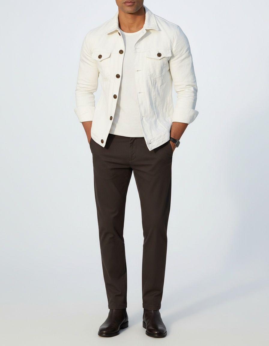 Lapel Slim Fit Winter/Spring Jacket for Men's Casual Wear