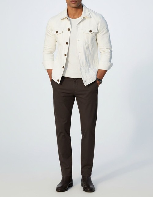 Lapel Slim Fit Winter/Spring Jacket for Men's Casual Wear