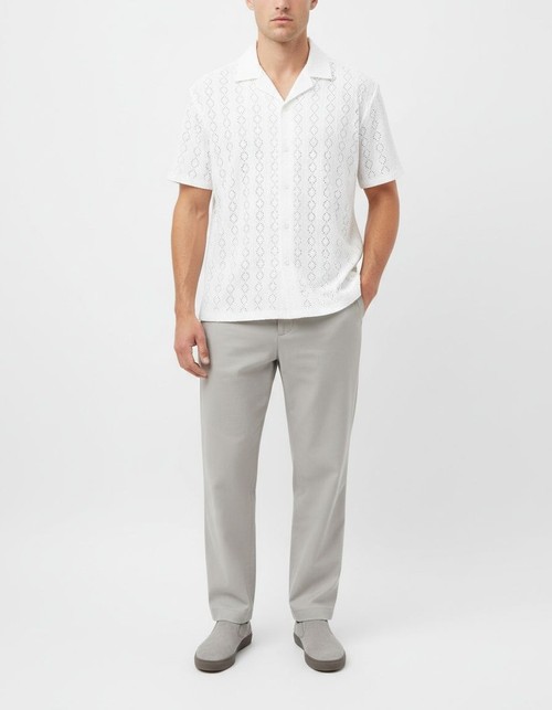 Hollow-Out Breathable Summer Casual Shirt for Men