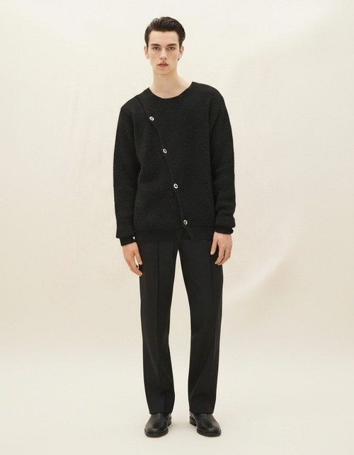 Loose Fit Hooded Knitted Sweater for Men's Casual Autumn Wear