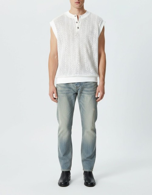 Knitted Loose Fit Breathable Sports Vest for Men's Casual Wear