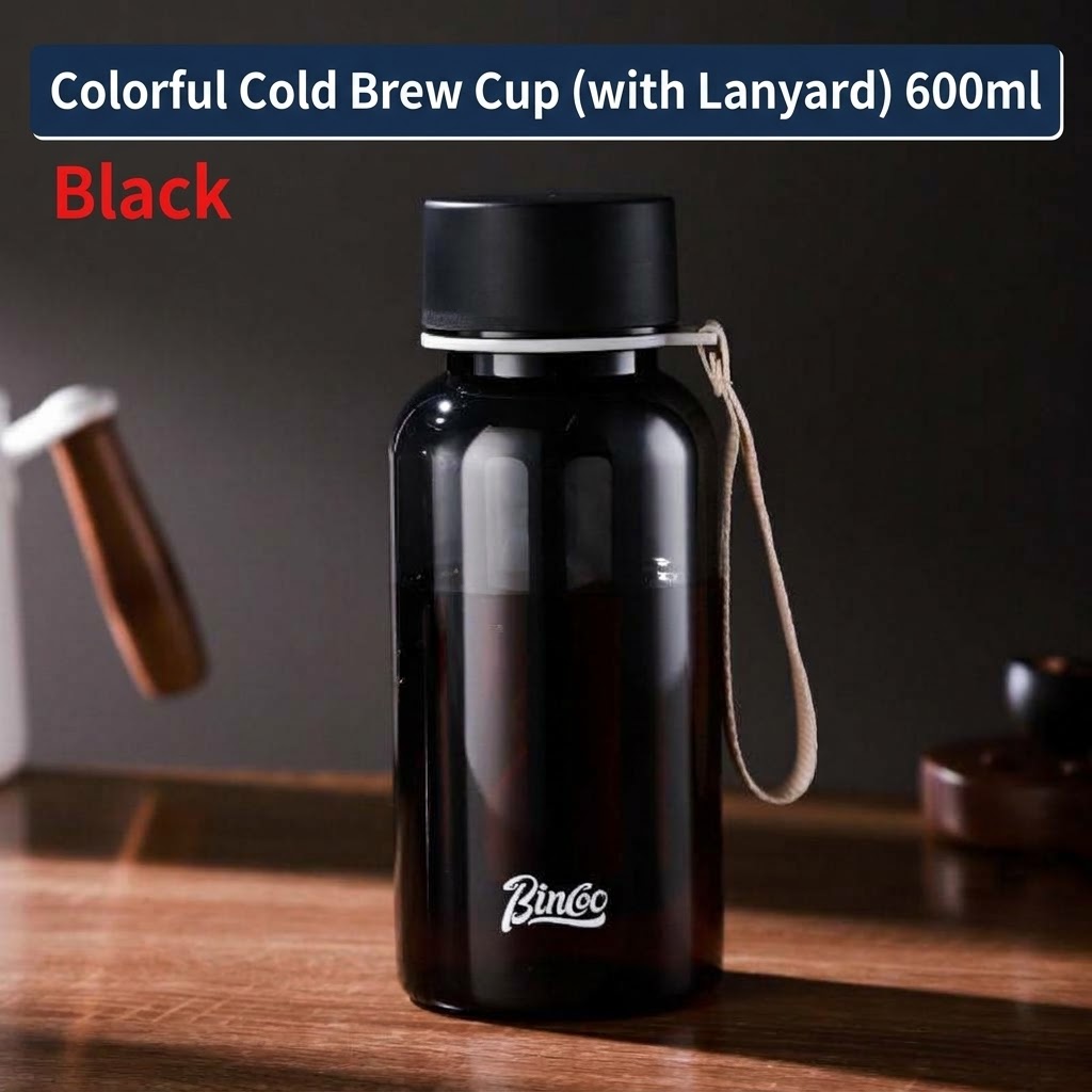 Bincoo Portable Cold Brew Coffee Maker Bottle with Filter and handle