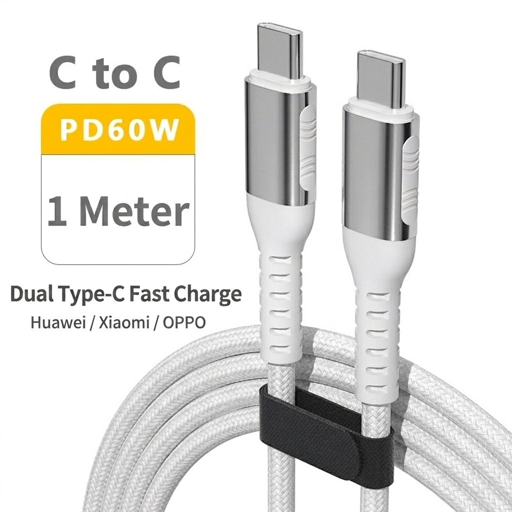 66W Liquid Silicone Fast Charging Cable, USB Type-C/Micro USB/iPhone Charger Cord, Tangle-Free