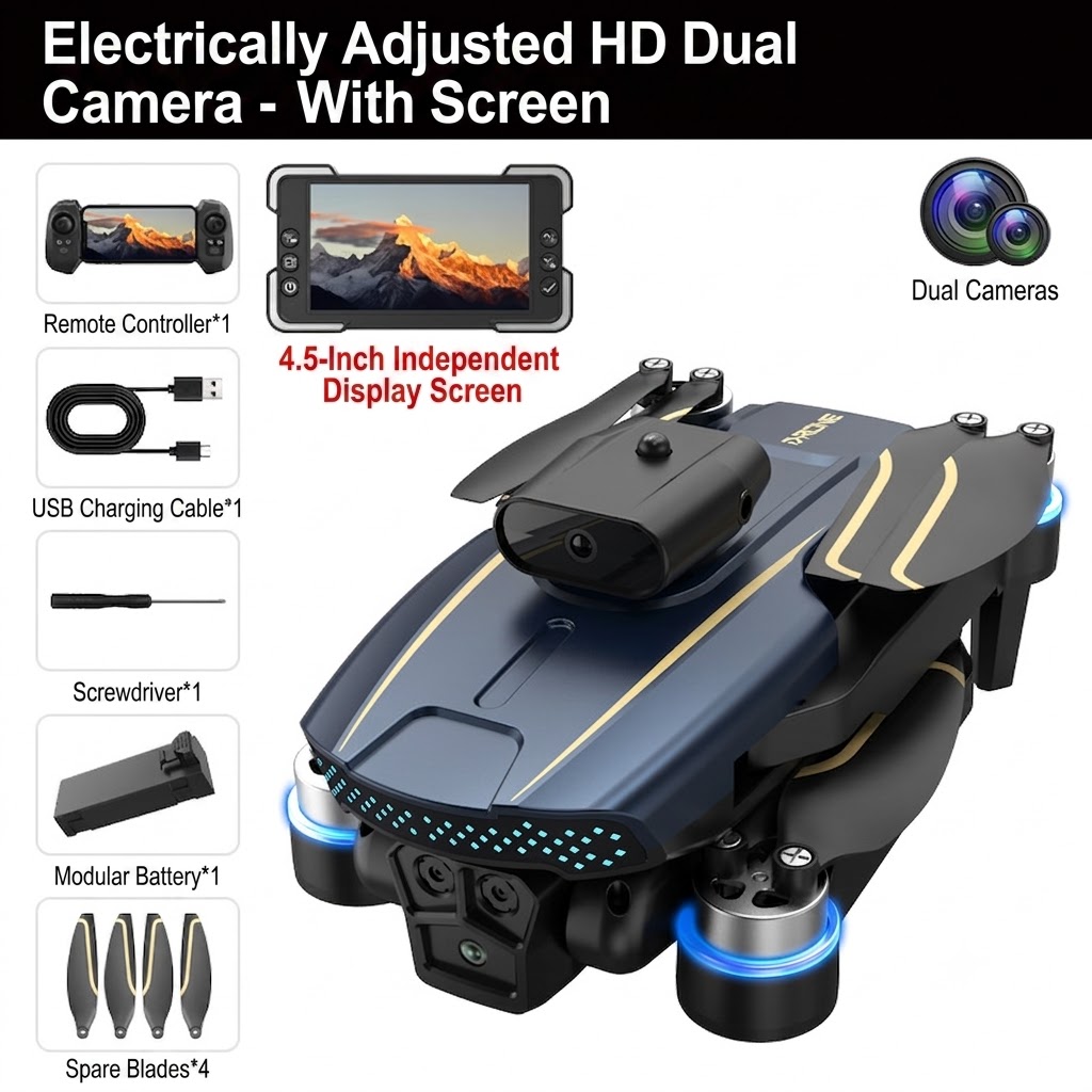 LF676 Brushless Drone with 4K Camera, GPS Long Range FPV, Intelligent Obstacle Avoidance, Dedicated Display Remote Control
