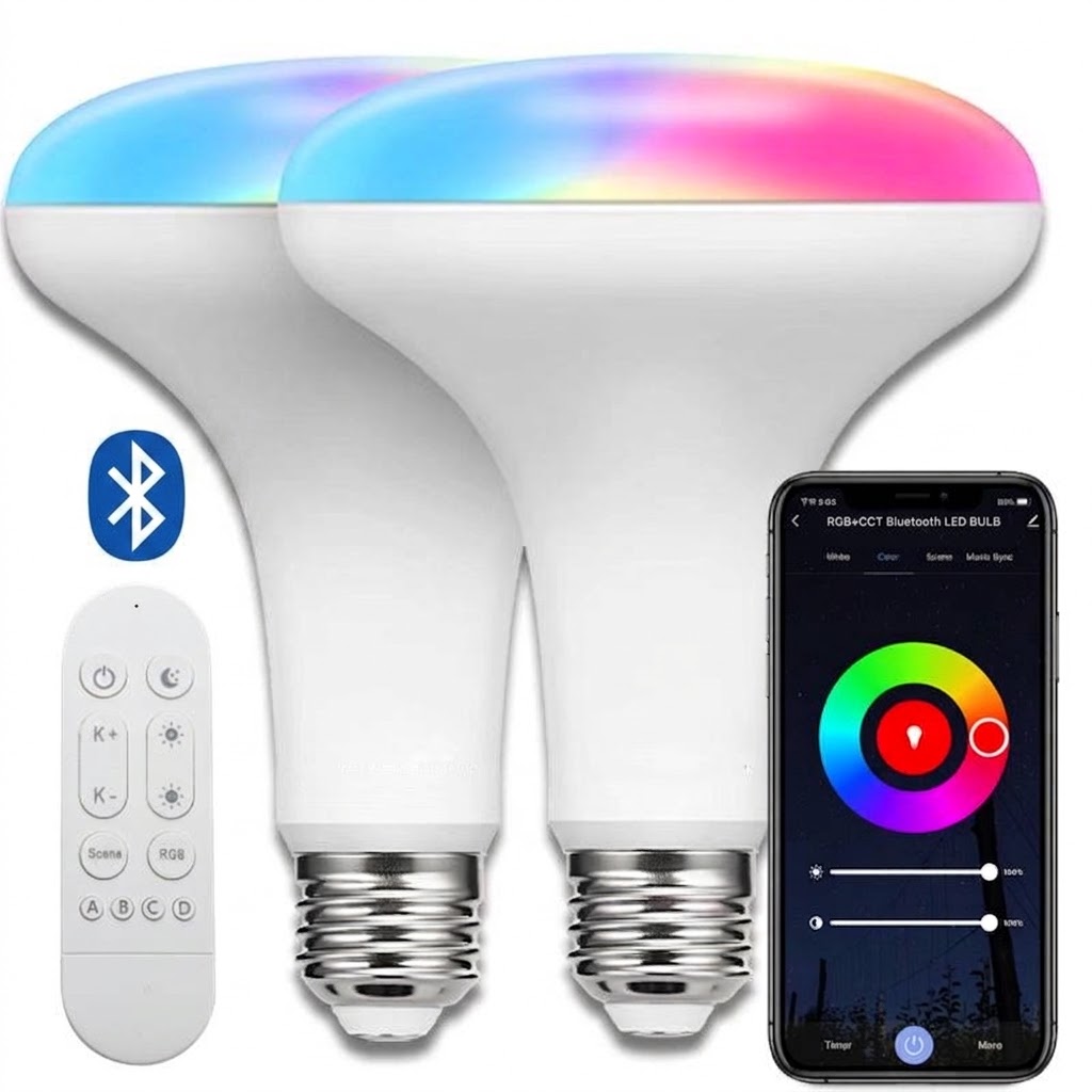 Smart WiFi LED Bulb RGB CCT Dimmable E27/B22 Alexa Google Home
