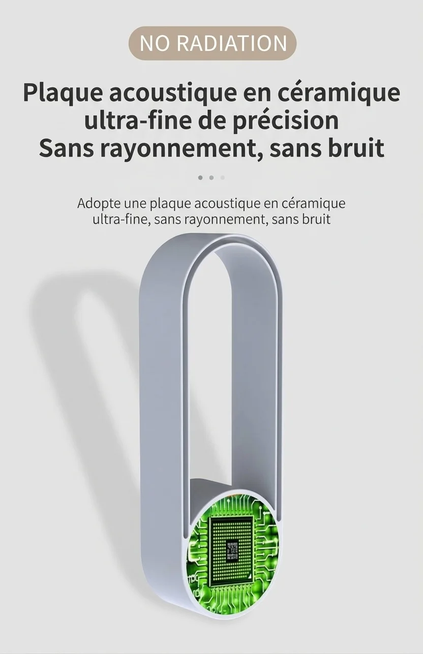 Répulsif anti-nuisibles ultrasonique silencieux à puce intelligente avec protection 24 heures, blanc