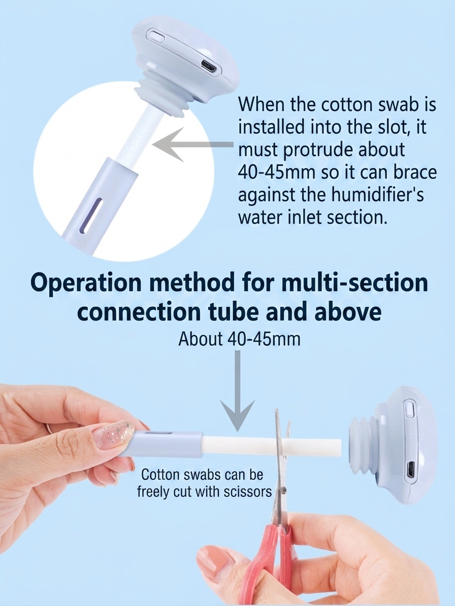 Silent Nano Mist Portable USB Mini Humidifier with Night Light & 8-Hour Continuous, Assorted