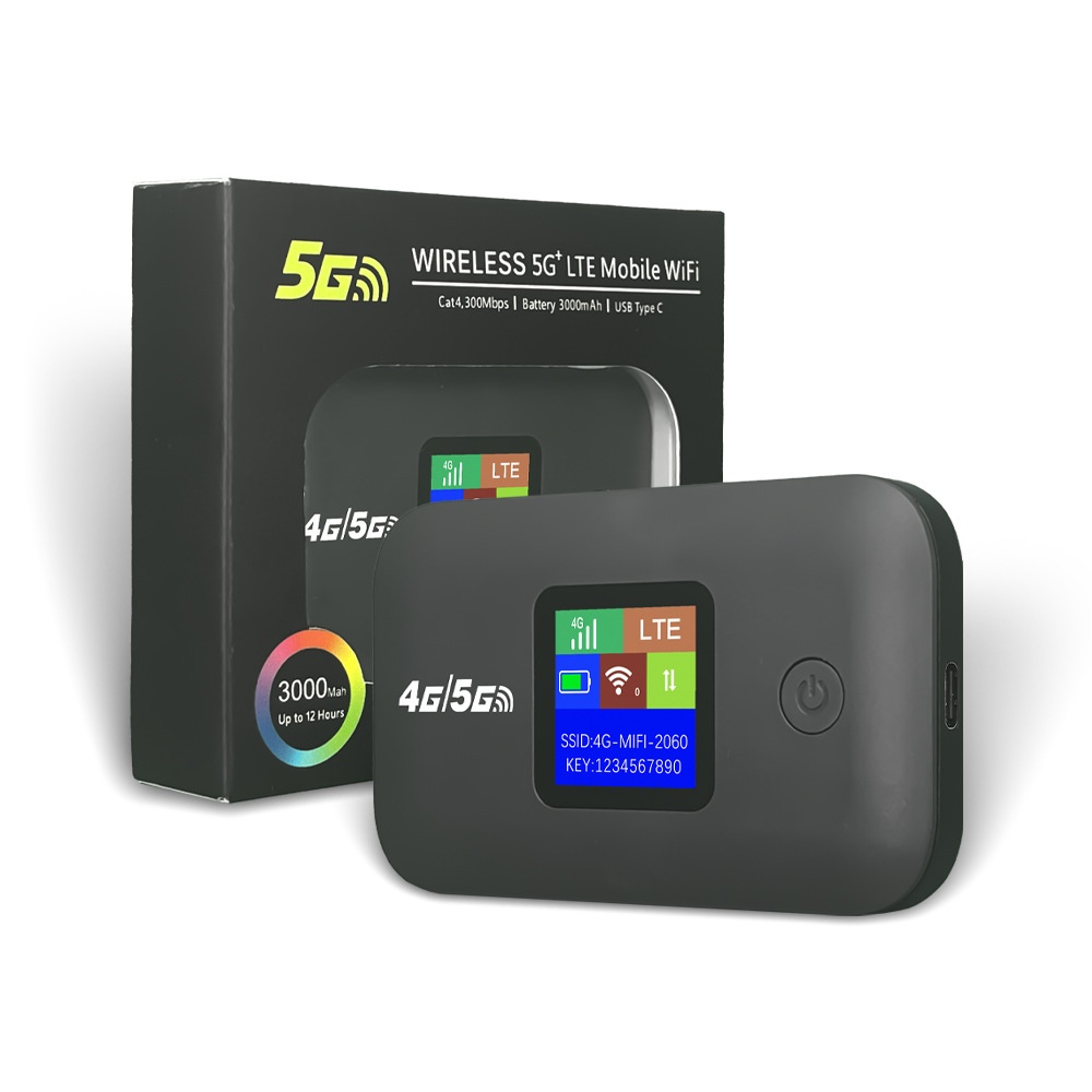 A8 Portable 4G LTE Mobile WiFi Hotspot Router, 3000mAh Rechargeable Battery, Unlocked Travel Pocket MiFi with SIM Card Slot, Supports up to 10 Devices