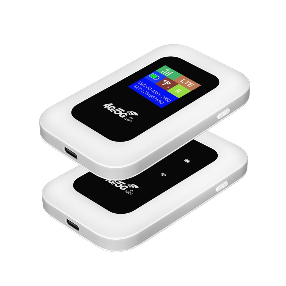 MF800B Portable 4G LTE Mobile WiFi Hotspot Router, 150Mbps High Speed with LCD Color Display, 2100mAh Battery, SIM Card Slot for 10 Devices