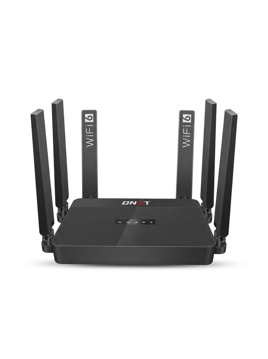 DNXT WR950 4G LTE WiFi 6 Desktop Router, Multi-Band B12/B17 Support, SIM Card Slot, High-Speed Wireless Gateway with Optional Battery