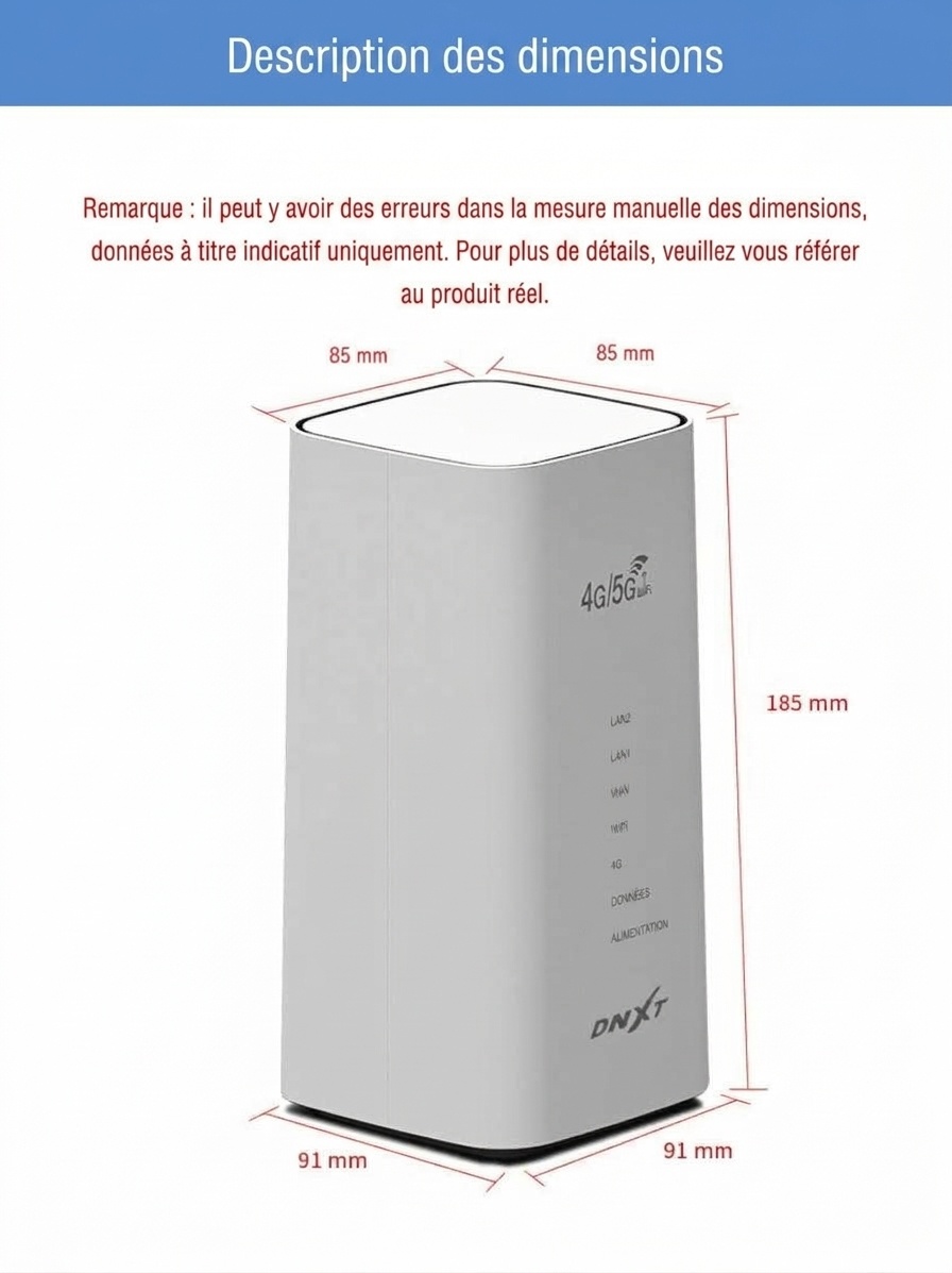 Routeur CPE sans fil 4G LTE CPF101, haut débit 300 Mbps, emplacement pour carte SIM, antennes externes, compatible avec jusqu'à 32 utilisateurs pour la maison et le bureau.