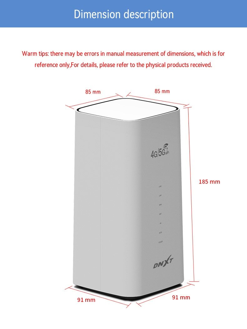 CPF101 4G LTE Wireless CPE Router, 300Mbps High Speed with SIM Card Slot, External Antennas, Supports up to 32 Users for Home & Office